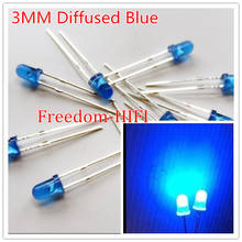 Minidiodo LED F3 de 3mm, accesorio de Color azul difuminado, redondo, emisor de luz, componente electrónico, 1000 unids/lote 2024 - compra barato