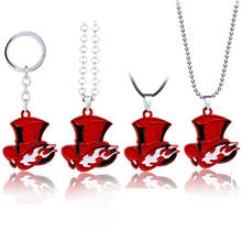 Hot Game Persona 5 P5 Cosplay Accessories Red Metal Pendant Keychain Car Bag Keyring Chains Choker Necklace Key Chains For Men 2024 - buy cheap