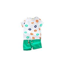 New Summer Fashion Children Cartoon Cotton Baby Boy Girl Clothes Printed T-shirt Shorts 2Pcs/sets Infant Kids Toddler Tracksuits 2024 - buy cheap