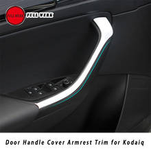 1 Pair ABS Car Inner Door Handle Cover Armrest Moulding Trim Sticker Strip for Skoda 17-20 Kodiaq  GT Accessory Decoration 2024 - buy cheap