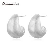 Shineland Classic Simple Women's Earrings Unique Design Small Geometric Stud Earrings Vintage Metal Party Jewelry Gift Bijoux 2024 - buy cheap