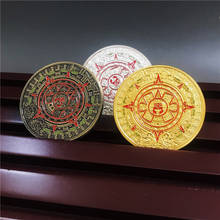 Cultura comemorativa réplica de moedas colecionáveis, calendário maya aztec mexicano, cultura, presentes 2024 - compre barato