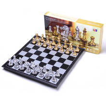 Jogos de tabuleiro magnético grande jogo de xadrez para jogo de viagem ir jogo de xadrez de plástico portátil com tabuleiro de xadrez 32 peças 2024 - compre barato