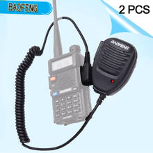 2 шт. Портативный радиомикрофон Динамик микрофоном PTT для иди и болтай Walkie Talkie Baofeng UV-5R плюс BF-888S УФ B6 UV-B5 UV-82 UV-R5 RETEVIS H777 2024 - купить недорого