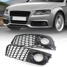 1 Pair Car Front Grill Mesh Left Right Honeycomb Grille Fog Light Lamp Cover for Audi A4 B8 2008-2012 8KD807682 8KD807681 2024 - buy cheap