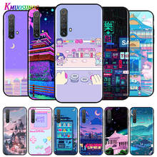 Funda negra para teléfono Realme V15, V5, V3, X7, X5, X3, X2, Q2, Q2i Pro, superzoom, C17, C15, C12, C11, C3, C2 2024 - compra barato