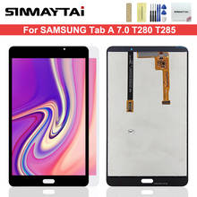 Sinmaytai для Samsung Galaxy Tab A 7,0 T280 T285 ЖК-дисплей монитор + сенсорная панель стекло дигитайзер в сборе Замена 2024 - купить недорого