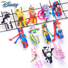 Disney Toy Story 4 Buzz Lightyear Superman Bracelet Building Blocks Action Figure Toy Woody Spiderman Bracelet Children's Gift 2024 - buy cheap