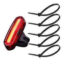 Red + White Push Cycle Clip Light Warning Tail Light USB Rechargeable Waterproof Front Rear Lights Sett Cycling Equipment #LR2 2024 - buy cheap