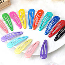 10pcs Mixed Color Enamel Snap Hair Grip Hair Clips Small Sweet Baby Girls Hair Accessories  2024 - buy cheap