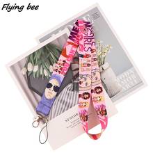 Flyingbee-cordones de moda para identificación de chica mala, soporte para tarjeta de identificación, con correas para teléfono móvil, llavero X1710 2024 - compra barato