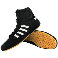 GINGPAI-zapatos de boxeo y lucha libre, calzado deportivo transpirable, suela de tendón de goma, botas de combate de entrenamiento profesional, talla 38-45 2024 - compra barato