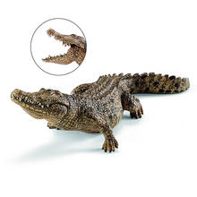 1PC 7.2inch Simulation Crocodile Figurine Animal Action Figure Toys Plastic Wild Life Model Educational Figurine Child Gift 2024 - buy cheap