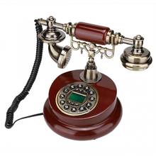 Retro Vintage Old Phone Home Landline Phone Push Button Telephone Caller ID Desktop Corded Phone for Home Office Hotel Business 2024 - buy cheap
