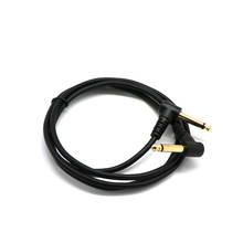 6.35mm 1/4 inch 90 Degree Right Angle Jack Audio Mono Guitar Cable 1.5m  6.35 mm male on both sides of the elbow audio line 2024 - buy cheap