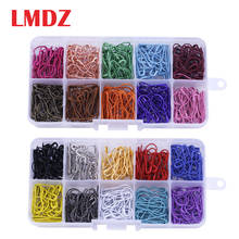 LMDZ 100PC Mix Color Safety Pins Gourd Shape  Metal Clips Gourd Pins Knitting Cross Stitch Marker Tag Pins Clips for DIY Clothin 2024 - buy cheap