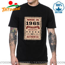 Tatooine-Camiseta Vintage de alta calidad 100% auténtica hecha en 1965, camiseta Retro de año de nacimiento 1965, ropa de cumpleaños perfecta de los años 60 2024 - compra barato