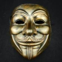 Фильм Косплэй V for Vendetta» хакер анонимные маска Гай Фокс Хэллоуин для рождественской вечеринки подарок, способный преодолевать Броды для взрослых детей фильм тема маска 2024 - купить недорого