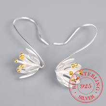 Fashion 925 Sterling Silver Flower Drop Earrings For Women Jewelry Sterling-Silver-Jewelry Pendientes Mujer Moda orecchini 2024 - buy cheap