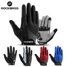 ROCKBROS Full Finger Cycling Gloves Men Women Spring Autumn MTB Road Bike Gloves Gel Pad Shockproof Touch screen Bicycle Gloves 2024 - buy cheap