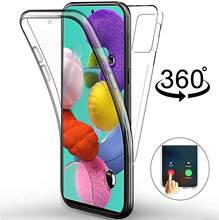 Funda de silicona doble 360 para Samsung Galaxy A71 A51, protector transparente, cubierta completa para Samsung Galaxy A71 A51 A 71 A 51 coque 2024 - compra barato