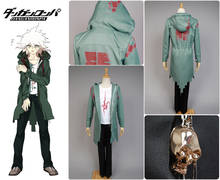 (Em estoque) super danganronpa 2 cosplay traje nagito komaeda nagito exército jaqueta verde casaco apenas cosplay traje 2024 - compre barato