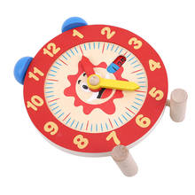 Wooden Montessori Manual Alarm Clock Puzzle Toy Education Wood Subtraction Formulas Fun Funny Gadgets Interesting Toys For Kids 2024 - buy cheap