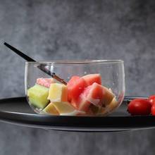 Tigela de vidro transparente à prova de calor, tigela para armazenar frutas e sobremesas, utensílios de cozinha para loja caseira (350ml) 2024 - compre barato