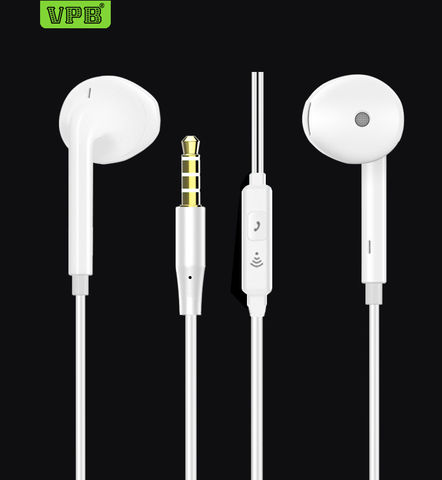 VPB S26 Sport Earphone Wired Super Bass 3.5mm Crack Earphone Earbud with Microphone Hands Free for Samsung 2022 - buy cheap