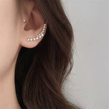 Fashion Silver Color Crystal Charm Stud Earring For Women Girls Party Wedding  Jewelry Pendientes Accessories eh993 2024 - buy cheap