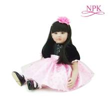 Кукла реборн NPK ручной работы, мягкая силиконовая кукла-младенец, тканевое тело, Реалистичная кукла-младенец, 60 см 2024 - купить недорого