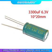 10 Uds condensador electrolítico de aluminio 3300uF 6,3 V 10*20 condensador electrolítico 2024 - compra barato
