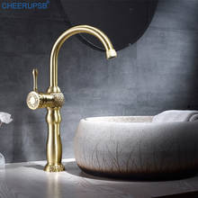 Torneiras De Banheiro Bathroom Sink Vintage Tap Hot Cold Water Mixer Faucet Deck Mounted Foam Nozzle Gold Faucets Brass Taps K83 2024 - buy cheap