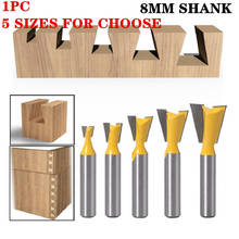 1Pc 8mm Shank Dovetail Milling Cutters C3 Grade Tungsten Router Bits For Wood Carving Woodworking Tools 2024 - buy cheap