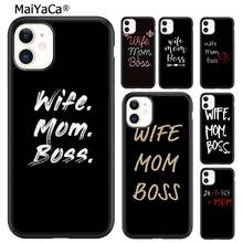 MaiYaCa Wife Mom Boss Phone Case Cover For iPhone 5s SE 6 6s 7 8 plus X XR XS 11 12 13 pro max Samsung Galaxy S7 S8 S9 S10 shell 2024 - buy cheap