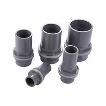 Inner Diameter 20/25/32/40/50mm PVC Straight Connector Garden water connector Orchard Vegetable Shed Water Pipe Fittings 1 Pc 2024 - buy cheap