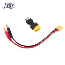 JMT-Cable de carga de silicona con conector de conversión de enchufe XT60 para cargador de equilibrio B6, conector Banana de 4,0mm a XT60 2024 - compra barato