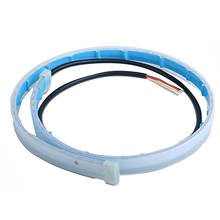 Tira de luces LED para coche, impermeable, DRL, señal de giro secuencial, dos colores, 2 unidades 2024 - compra barato