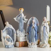 Ins decorações católicas cristãos, decoração de casa com cerâmica, deus da virgem maria, mãe de deus, saint maria 2024 - compre barato