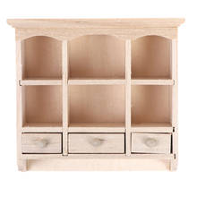 1/12 Miniature Closet Hanging Cabinet Shelf Model Dollhouse Furniture Decor DIY Toys 2024 - buy cheap