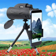 Telescopio Monocular de larga distancia de 80x100, microtelescopio potente de alta definición de 10000m, para deportes de caza y Camping, BAK4 2024 - compra barato