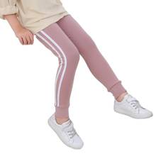 Autumn Children Trousers For Kids Girls Sweatpants Side Stripe Cotton Casual Sport Pants For 3-12 Years Kids Leggings Clothe 2024 - buy cheap