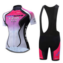 Conjunto esportivo feminino curto, peças conjunto roupas para ciclismo verão 2021 mtb bicicleta de estrada 2024 - compre barato