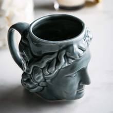 Caneca de cerâmica de davi, caneca estilo 3d para café, chá, leite, com alça, para escritório, novidade, presente, 1 peça 2024 - compre barato
