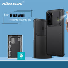 Capa nillkin-capa de celular para huawei p40, 5g, com protetor de câmera, proteção da privacidade, 2024 - compre barato