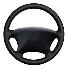 Car Steering Wheel Cover Hand-stitched Black Artificial Leather For Citroen Xsara Picasso 2003-2010 Peugeot Partner 2003-2008 2024 - buy cheap