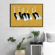 Japanese Oriental Art Prints Yellow Birds Crane Print Wall Art Canvas Painting Vintage Poster Wall Picture Home Decor Unframed 2024 - buy cheap