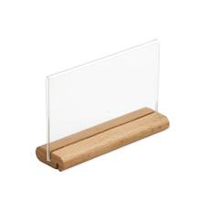 T Shape Name Card Display Acrylic Panel Wooden Table Menu Sign Holder Stand Price Paper Tags Label Rack 2024 - buy cheap