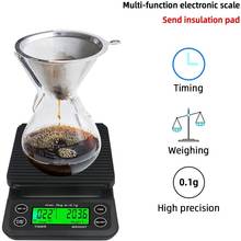 0.1-3000g Portable LCD Electronic Kitchen Scales V60 Coffee Accessories Weighing Balance Digital Coffee Scale 2024 - buy cheap