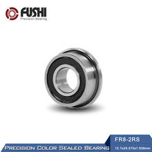 FR8-2RS Bearing 12.7x28.575x7.938 mm 10PCS ABEC-1 Miniature Flanged FR8RS Ball Bearings RI-1218RS 2024 - buy cheap